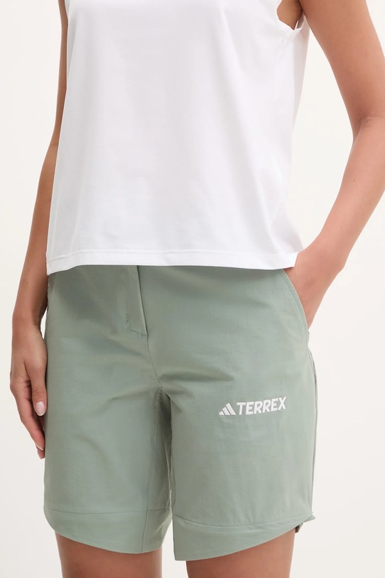 Športové nohavice adidas TERREX Multi Zip Off JG3714 zelená