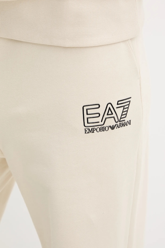 Спортивні штани EA7 Emporio Armani бежевий AF12473.7W000106
