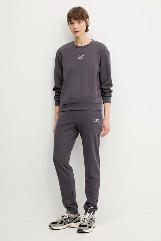 EA7 Emporio Armani pantaloni de trening AF10443.7W000075 gri SS25