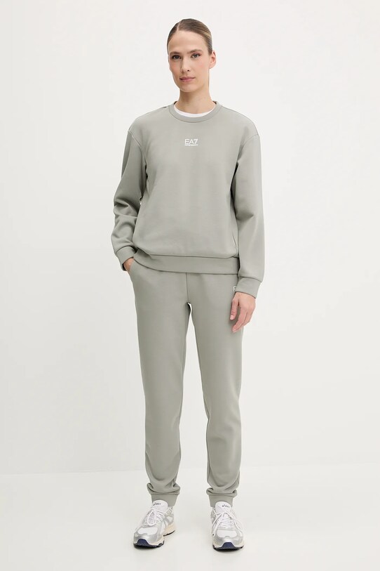 EA7 Emporio Armani pantaloni de trening AF10443.7W000075 verde SS25