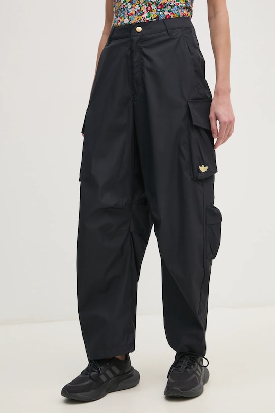 Штани adidas Originals CARGO PANTS тканина чорний JI5727