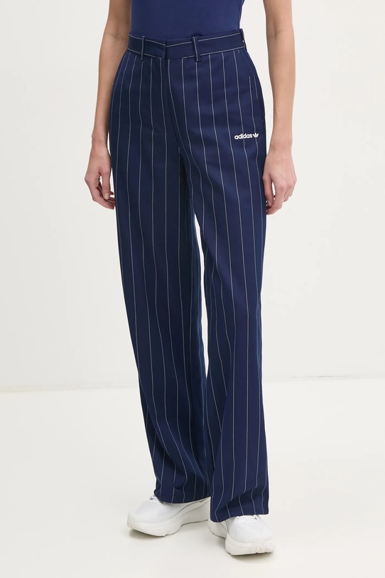adidas Originals spodnie PINSTRIPE PANTS tkanina granatowy JJ3482
