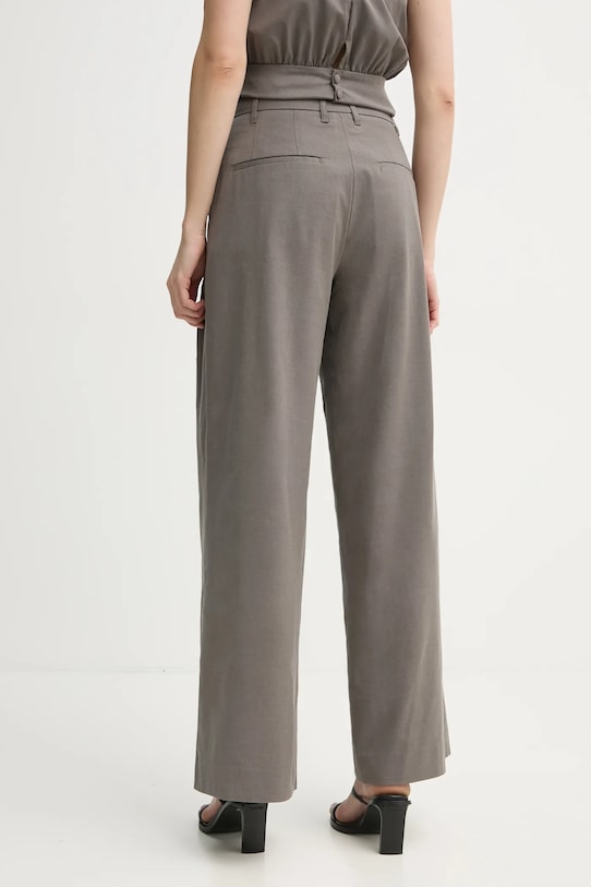 Îmbrăcăminte Remain pantaloni din lana 5023221012 violet