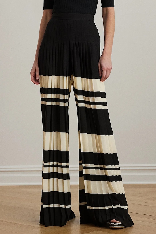 Lauren Ralph Lauren pantaloni drept negru 200970173