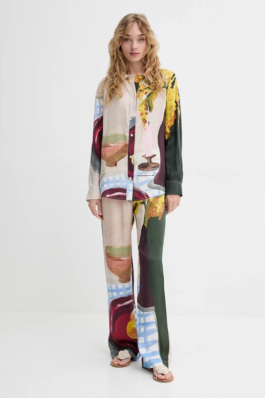 Stine Goya pantaloni SG.SS25.P009.2263P bej SS25