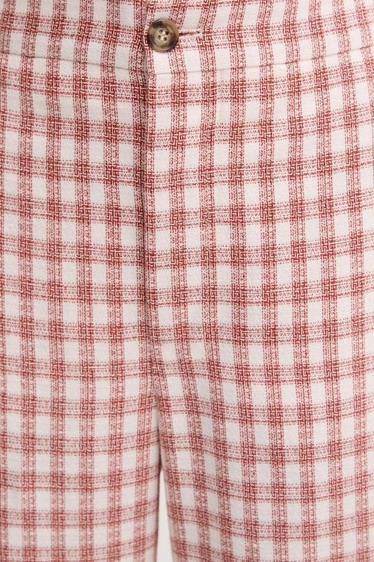 Штани з домішкою льону Moschino Jeans бежевий 0307.3226