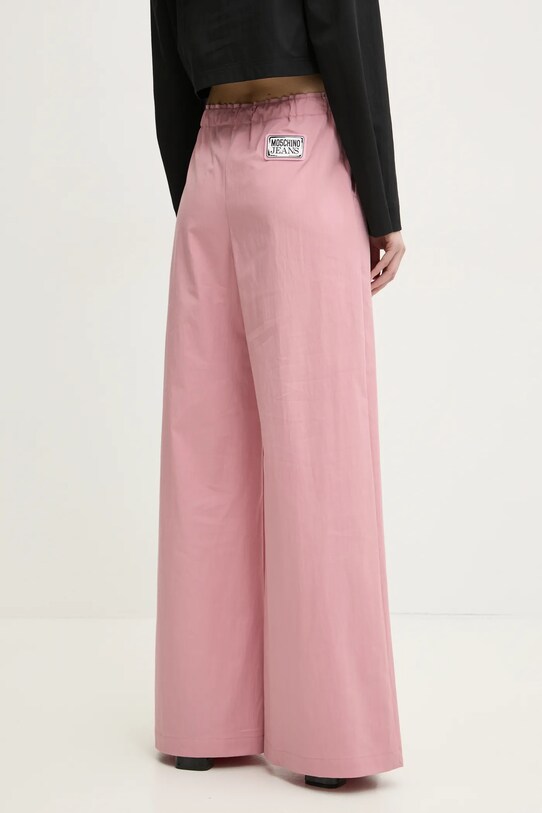 Odzież Moschino Jeans spodnie 0335.3224 różowy