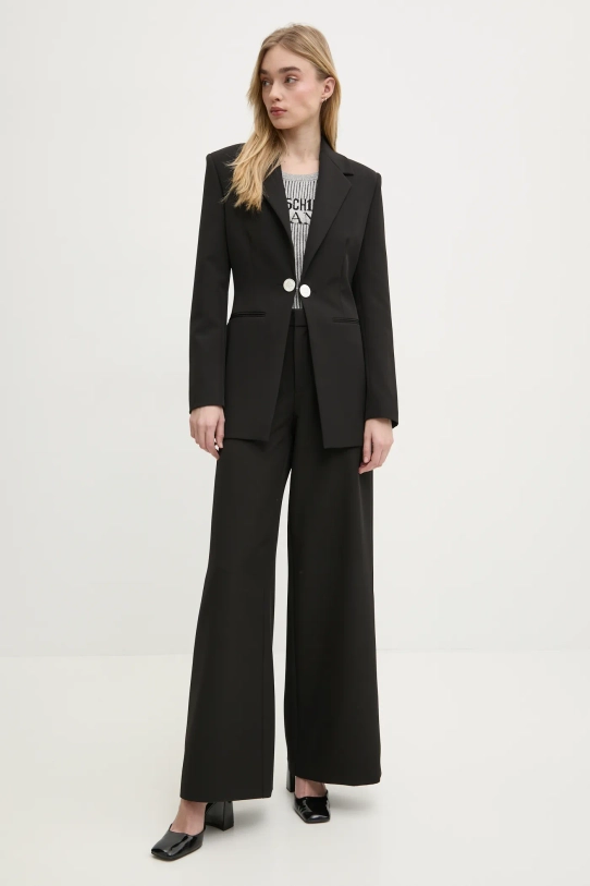 Moschino Jeans pantaloni 0339.3225 negru SS25