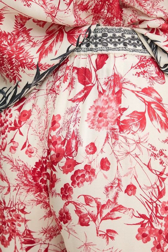 Simona Corsellini spodnie czerwony P25CPPA002