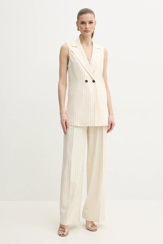 Simona Corsellini pantaloni P25CPPA019 beige SS25