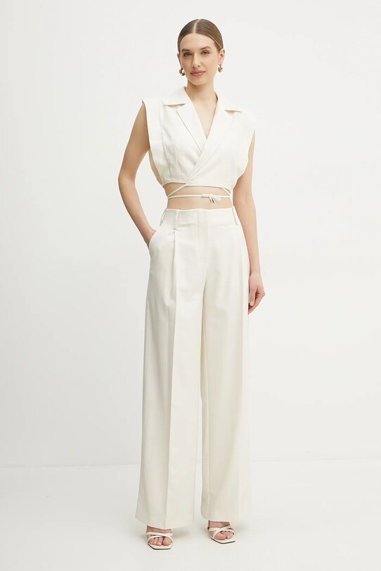 Simona Corsellini pantaloni P25CPPA019 beige SS25