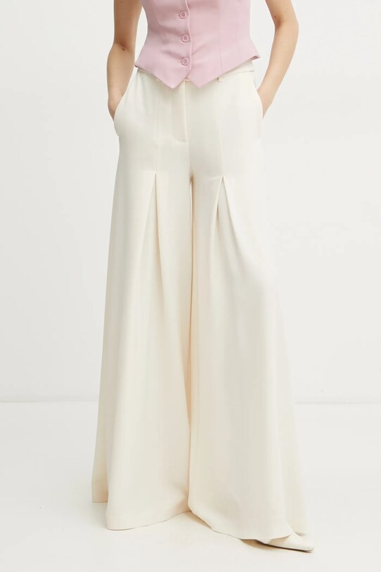 Simona Corsellini spodnie z elastanem beżowy P25CPPA007