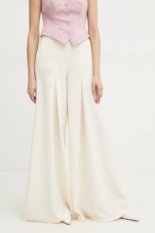 Simona Corsellini spodnie beżowy P25CPPA007