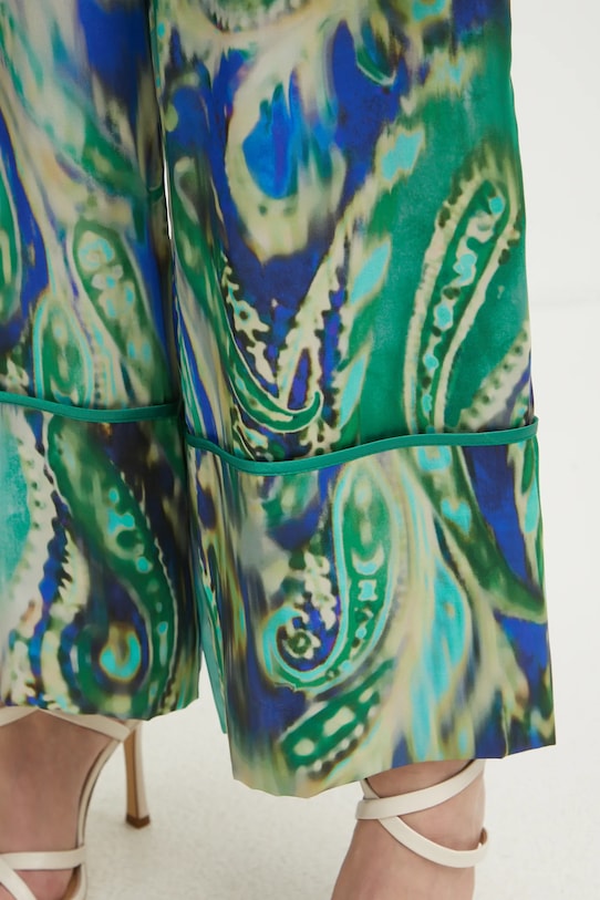 Simona Corsellini spodnie zielony P25CPPA025