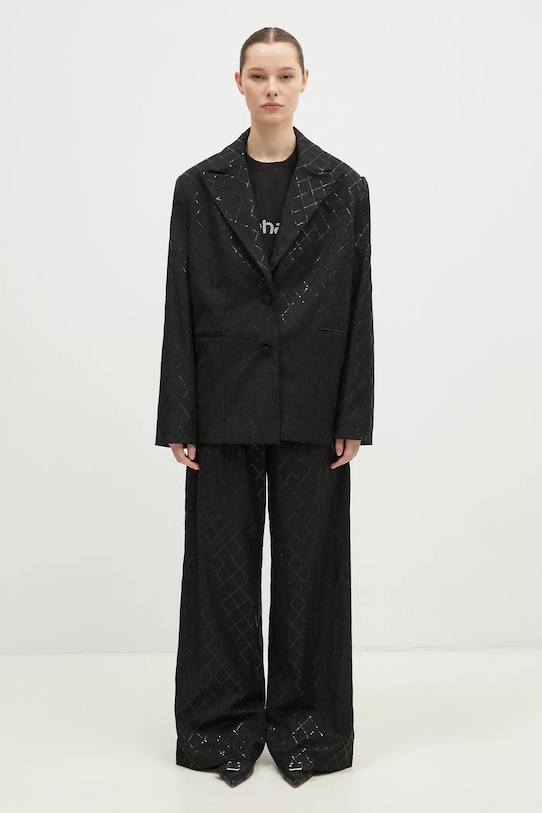 Брюки Rotate Wide Leg Sequins Pants 113326100 чёрный