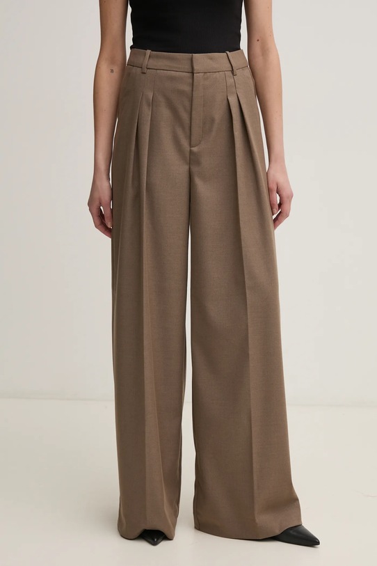 Брюки Gestuz с эластаном коричневый 10909729