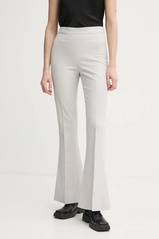 Gestuz pantaloni din lana panza gri 10909753