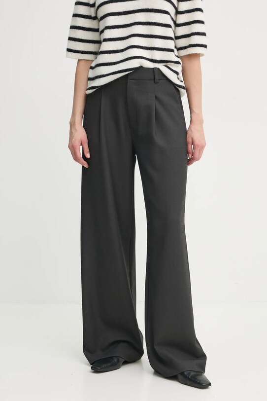 Gestuz pantaloni drept gri 10909759