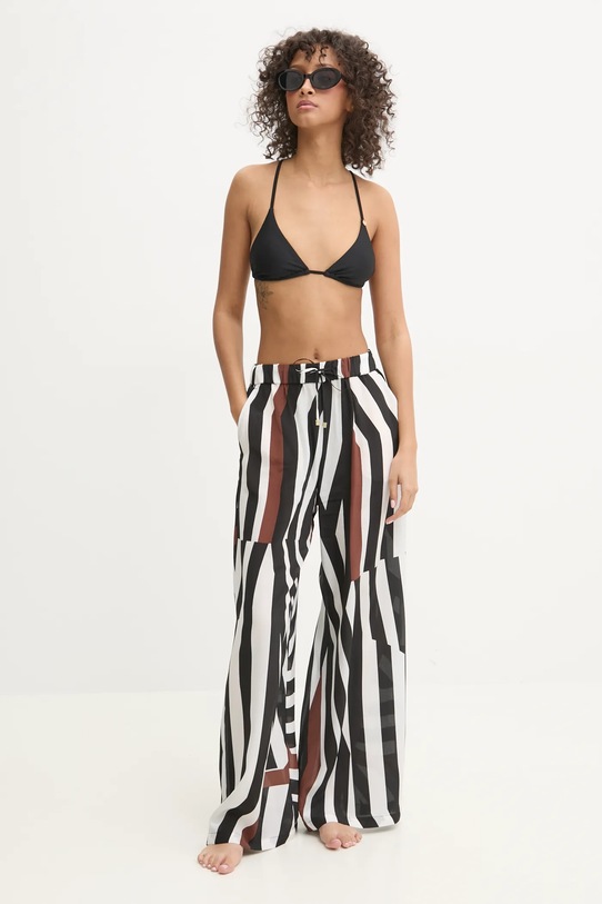 Шовкові піжамні штани Max Mara Beachwear 2516131029600 барвистий SS25