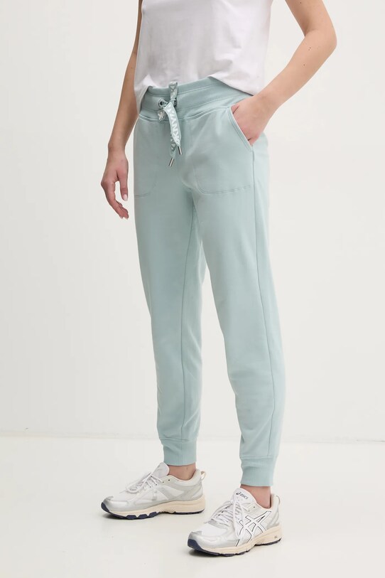 Tepláky Dkny s elastanom tyrkysová DP5P3496