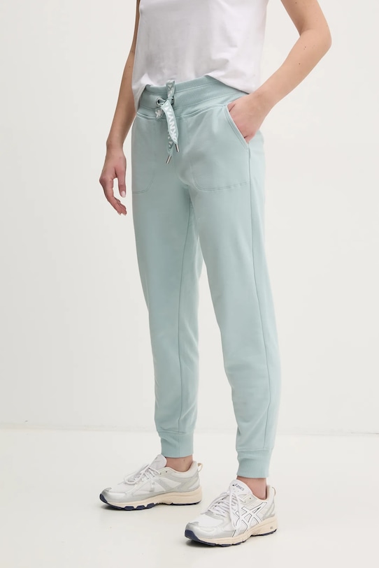 Dkny pantaloni de trening tricotaj turcoaz DP5P3496