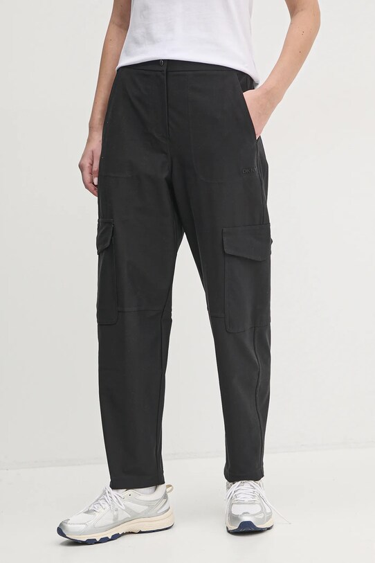 Dkny spodnie z elastanem czarny DP5P3500