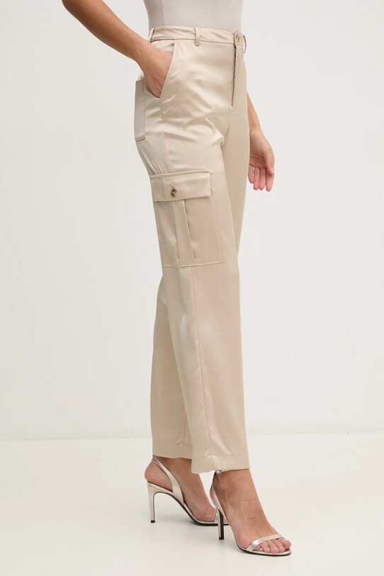 Nohavice Dkny s elastanom béžová DJ4P3011
