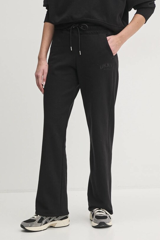 Dkny pantaloni de trening uni negru DP5P3561