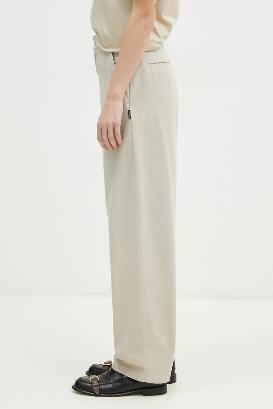 Carhartt WIP spodnie bawełniane Brady Pant I033770.2LPGT beżowy SS25