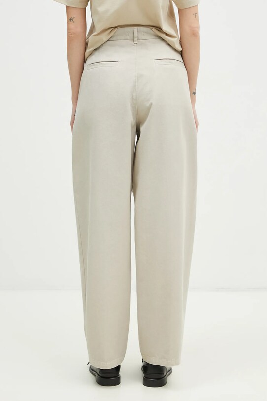 Odzież Carhartt WIP spodnie bawełniane Brady Pant I033770.2LPGT beżowy
