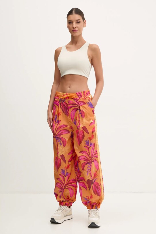 adidas pantaloni de trening x Farm Rio JD6301 portocaliu SS25