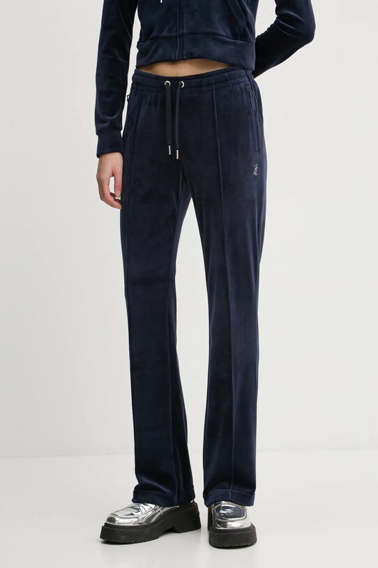 Juicy Couture pantaloni de trening tricotaj bleumarin JCAPW045