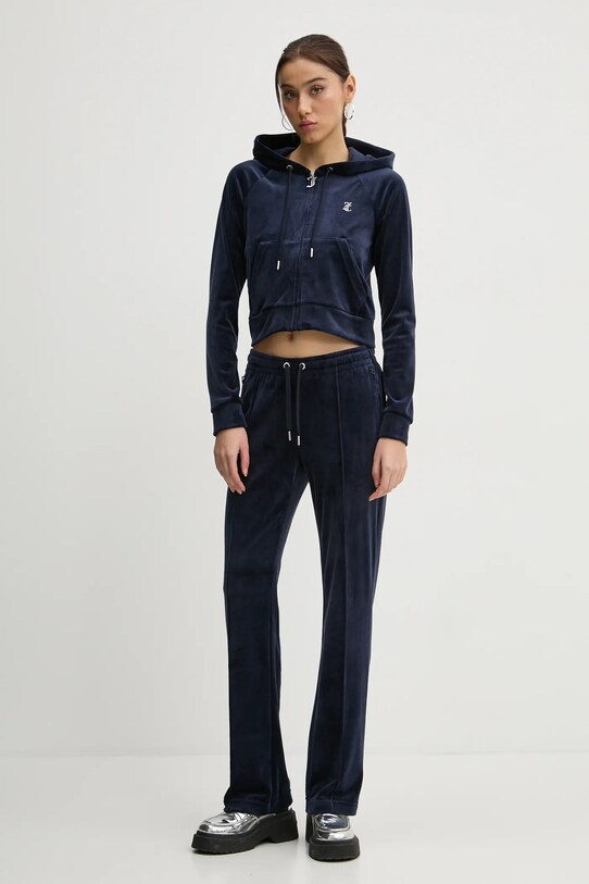 Juicy Couture pantaloni de trening JCAPW045 bleumarin SS25