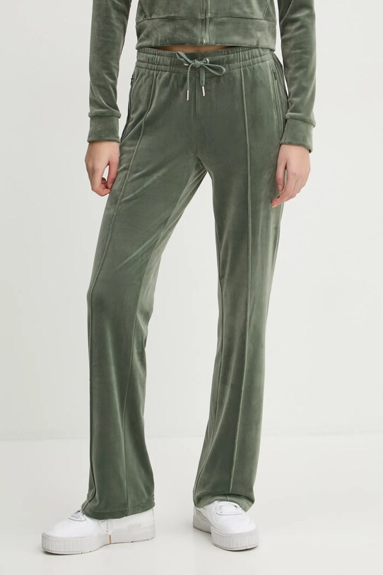 Juicy Couture pantaloni de trening tricotaj verde JCAPW045