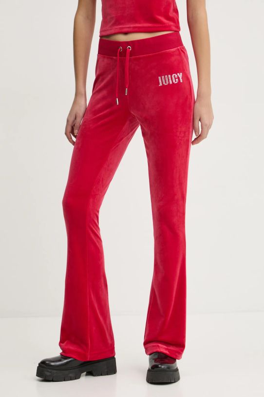 Juicy Couture pantaloni de trening tricotaj rosu JCBBJ125862