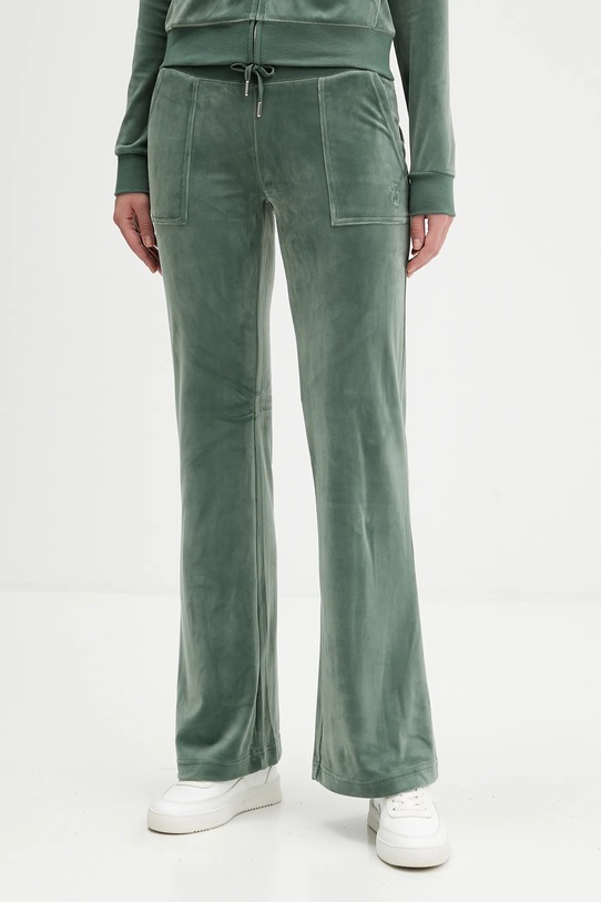 Juicy Couture spodnie dresowe zielony JCSEBJ001