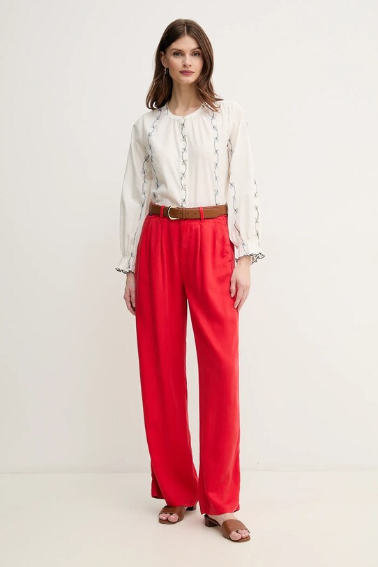 Pepe Jeans spodnie GOA PL211834 czerwony SS25