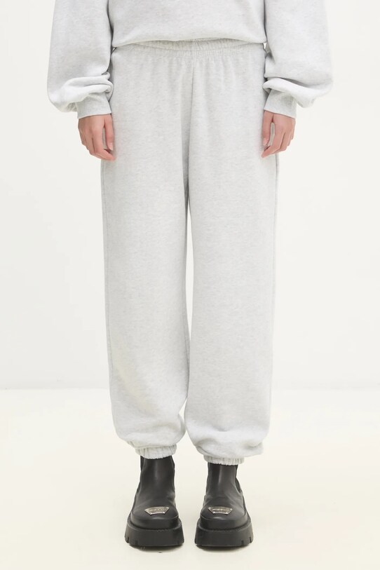 Rotate pantaloni de trening din bumbac uni gri 1134281473