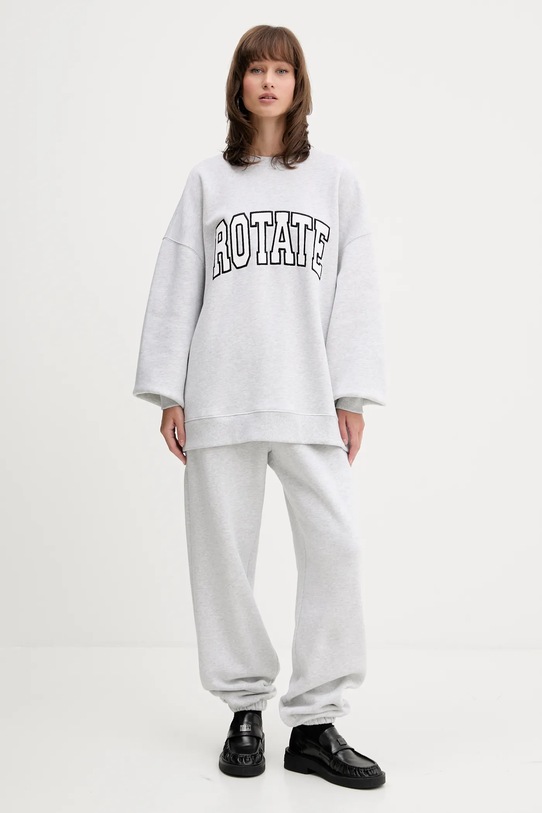Rotate pantaloni de trening din bumbac 1134281473 gri SS25