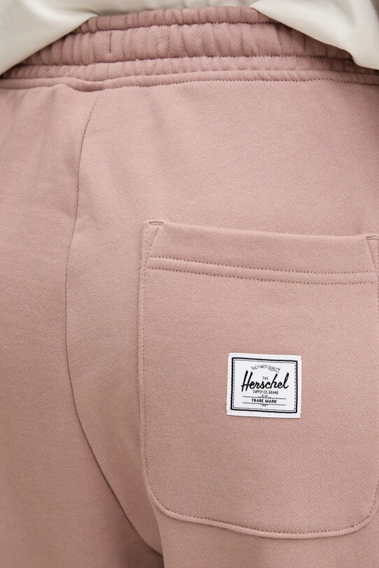 Herschel spodnie dresowe bawełniane brązowy 50298.02077