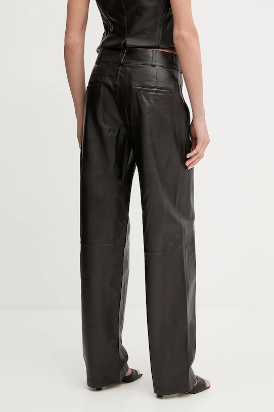 Odzież Pinko spodnie skórzane REIMAGINE by Patrick Mcdowell 105091.A2JN brązowy