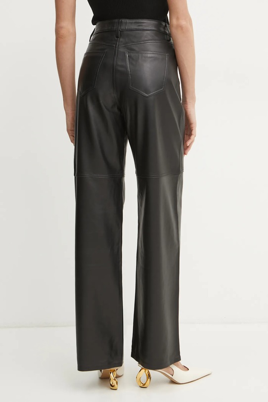 Îmbrăcăminte MICHAEL Michael Kors pantaloni de piele MR53065FAF negru