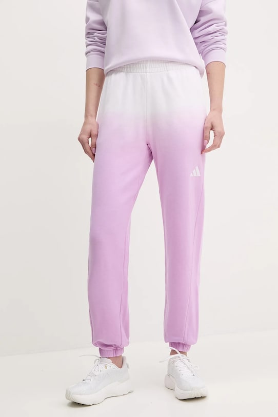 adidas pamut melegítőnadrág ALL SZN Dip Dye dzsörzé lila JJ4586