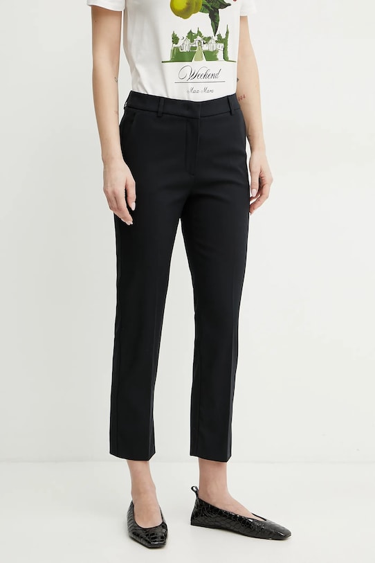 Weekend Max Mara pantaloni potrivit negru 2515131021600