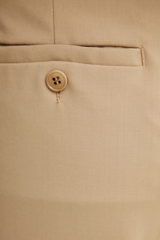 Шерстяные брюки Weekend Max Mara зелёный 2515131041600