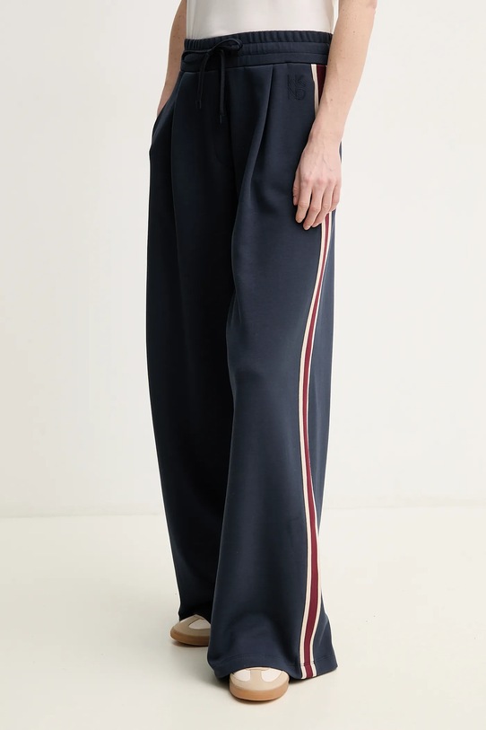 Weekend Max Mara spodnie dzianina granatowy 2515781011600