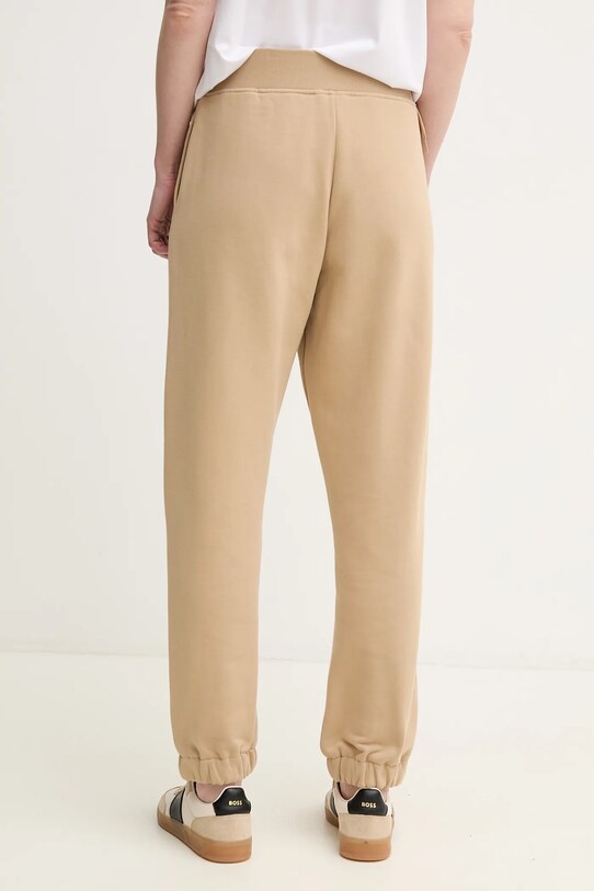 Odzież Weekend Max Mara spodnie dresowe bawełniane 2515781031600 beżowy
