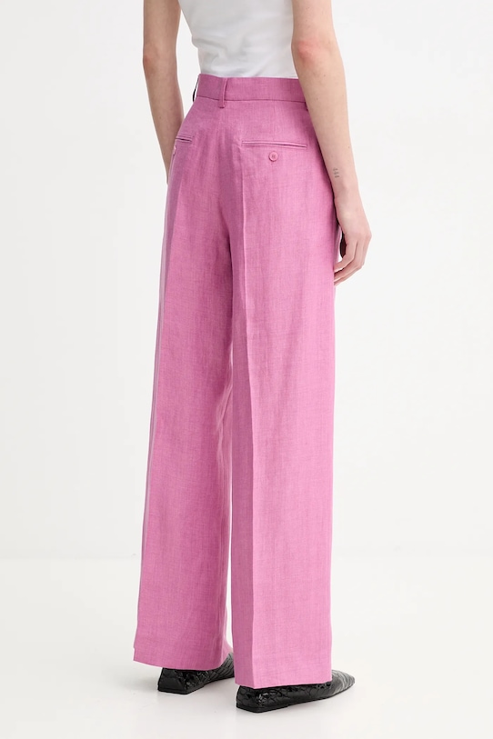 Îmbrăcăminte Weekend Max Mara pantaloni din in 2515131052600 roz