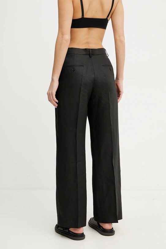 Oblečení Lněné kalhoty Weekend Max Mara 2515131052600 černá