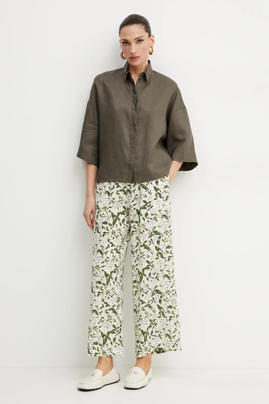 Svilene hlače Weekend Max Mara 2515131082600 bež SS25